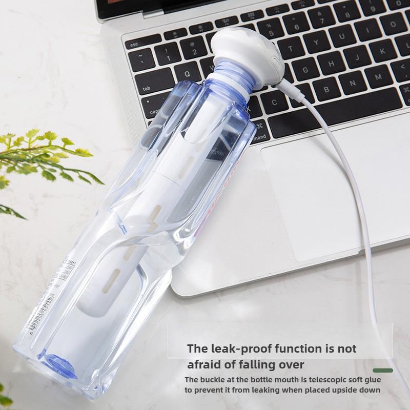 Супер тихий портативный увлажнитель воздуха для офиса, спальни, автомобиля и путешествий, регулируемая длина, не требуется бутылка с водой, улучшает