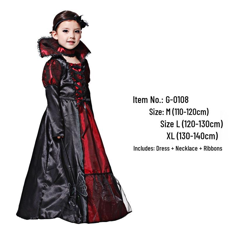 Halloween Vampire Skeleton Baron/Baroness Costume for Parties