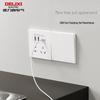 DELIXI 86-Type Ultra-Thin Wall Switch Socket Panel