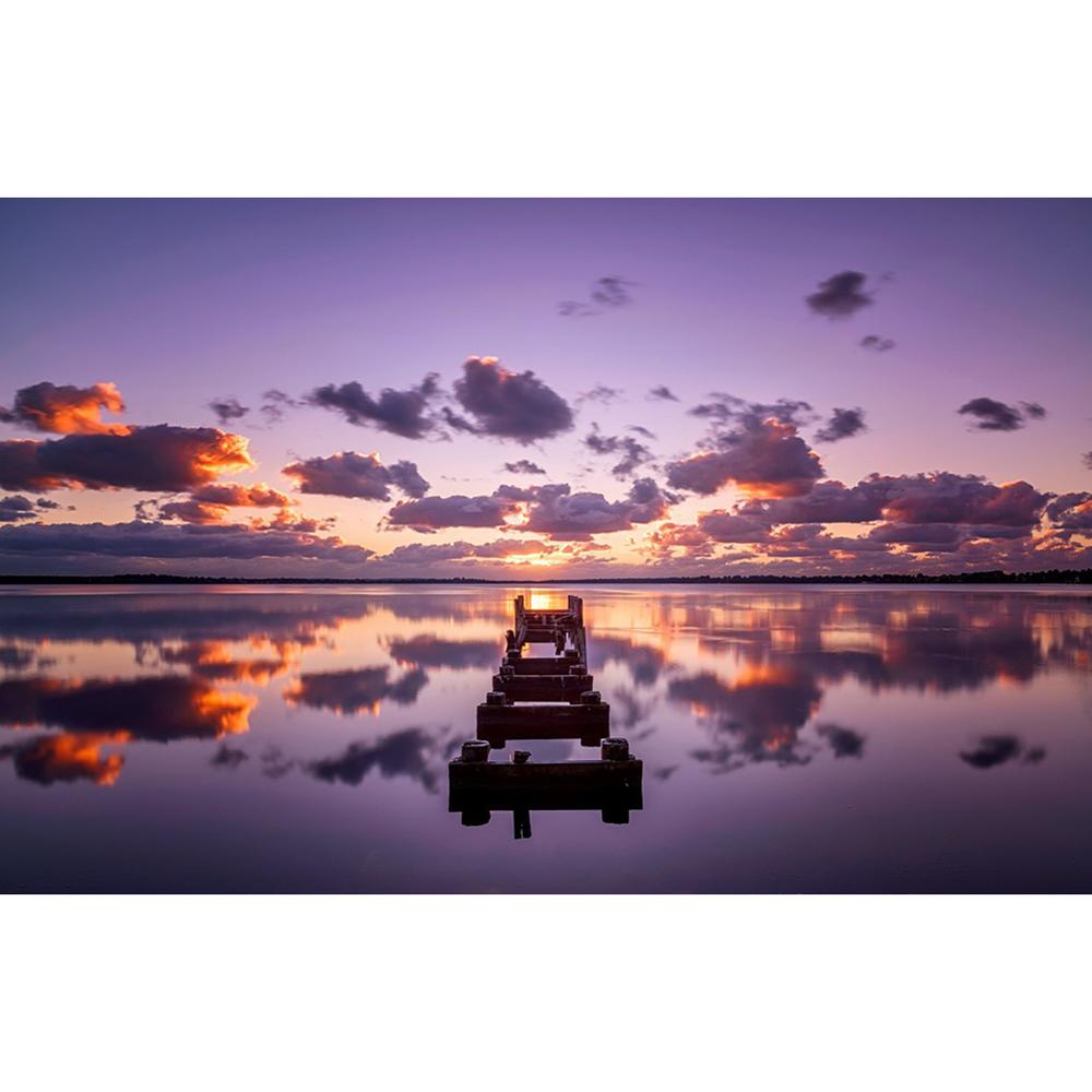 5D алмазная живопись закат пейзаж Diy круглая вода алмазная вышивка пляжная мозаика узор полный дизайн украшения дома