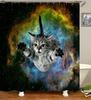 Занавеска для душа с рисунком кота, 3D занавеска для душа в ванной, водонепроницаемая тканевая занавеска для душа, забавная занавеска для душа или коврик