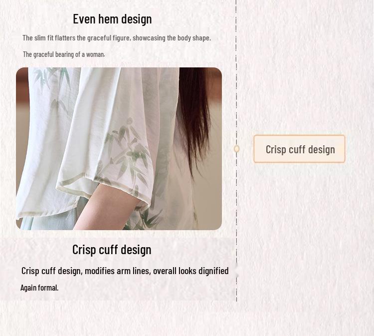 Китайский ретро дзен стиль костюм тан ципао топ с элементами ханьфу для женщин