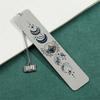 Personalized Moon Pattern Book Mark Vintage Stainless Steel Bookmarks For Women Men Exquisite Bookmark Student Stationery Gifts