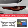 Для MAZDA CX-60   2024 Защитная пленка для фар автомобиля Накладка на переднюю фару Затонированная черная ТПУ пленка Аксессуары Наклейка