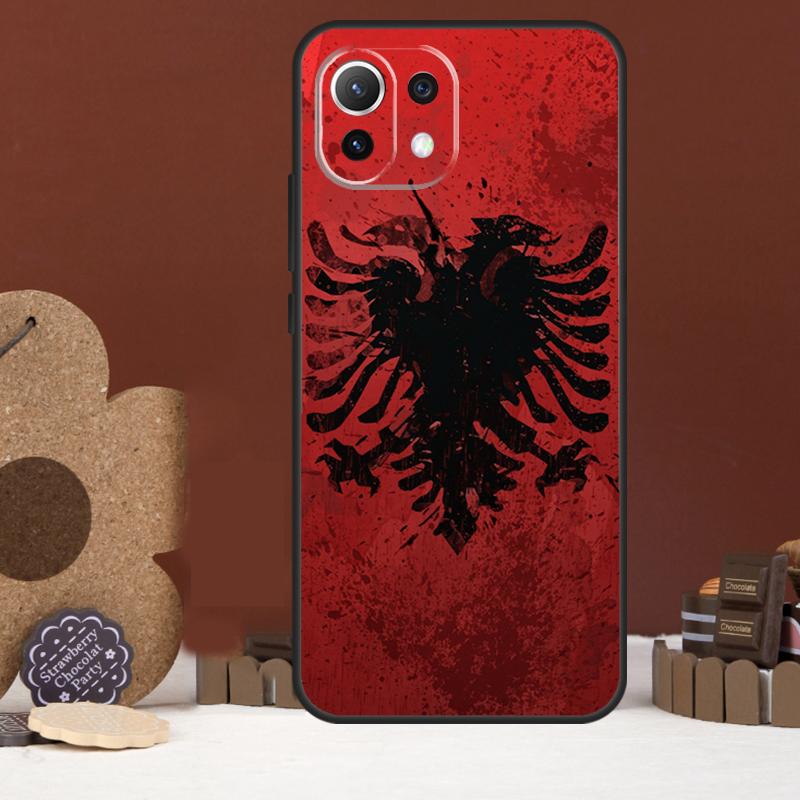Albania Flag Eagle Case For Xiaomi 17 Pro Max 14 15 Ultra 15T 13T 14T POCO F8 Ultra F7 F5 F6 X5 X6 X7 Pro Cover