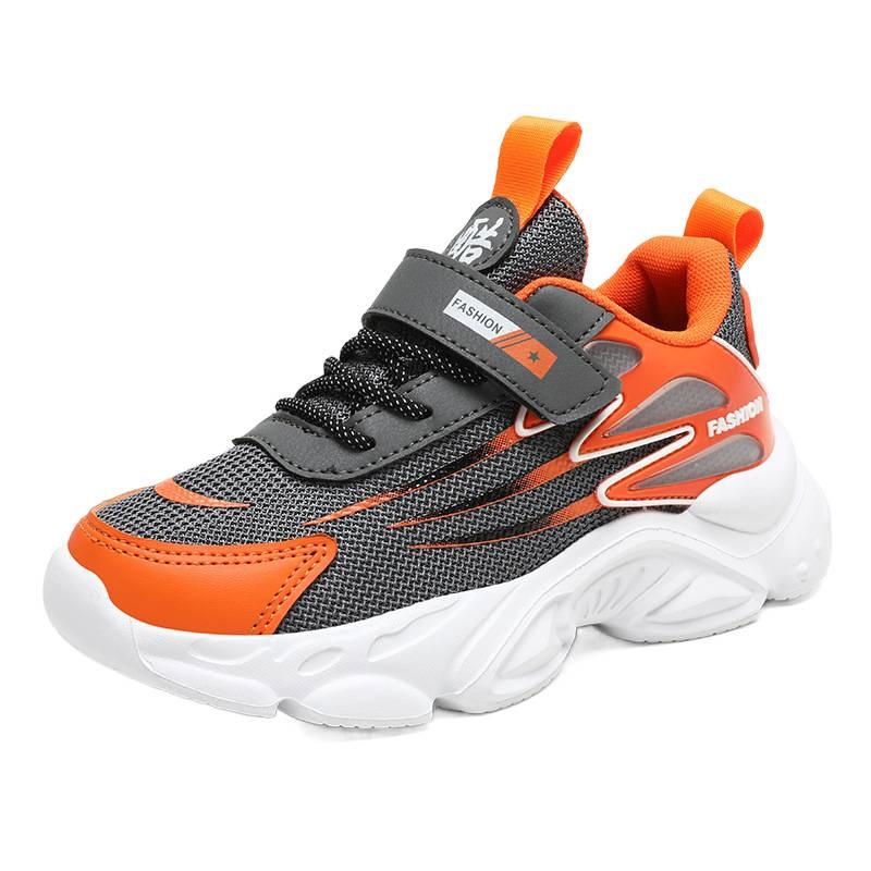 Middle School Students 2025 New Mesh Breathable Velcro Boys and Girls Hiking Shoes Lightweight Primary School Running Shoes