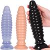 Large Thread Missile Butt Plug SM Men's and Women's Anal Dilator Sex Toy Chrysanthemum Massage Masturbation Sexy Products