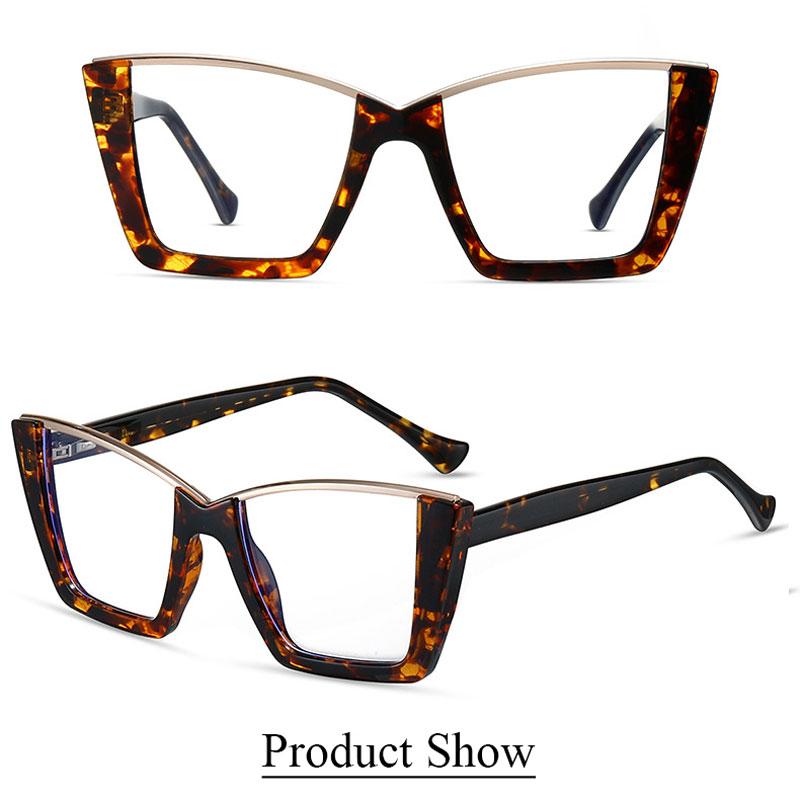 Модные очки для зрения с защитой от синего излучения -6.00 Очки для женщин с близорукостью