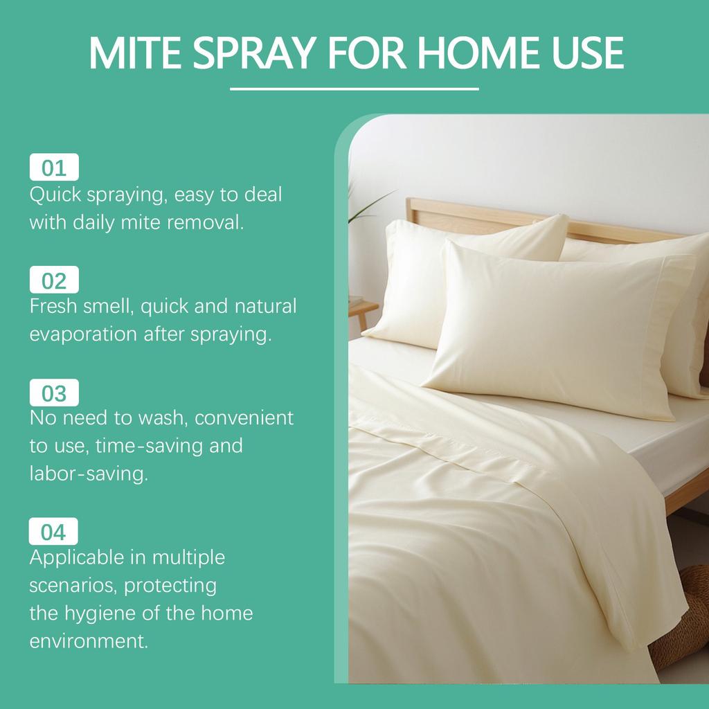 Multi-scenario Mite-removing Spray For Bedroom Sofa And Bedding Care, Quick Evaporation Without Leaving Marks 120ml