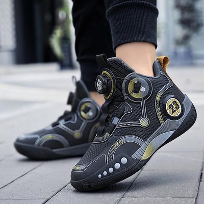Новые кроссовки для баскетбола Kobe kids для мальчиков и девочек, кроссовки с вращающимися кнопками, амортизация, нескользящие, амортизация