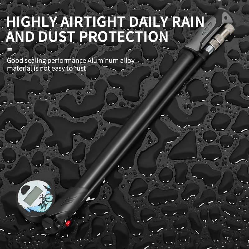 Rear Shock Absorber Pump Portable Bike Air Shock Pump 300PSI High-pressure 360 Degree Rotating Pipe Mountain Bicycle Pump