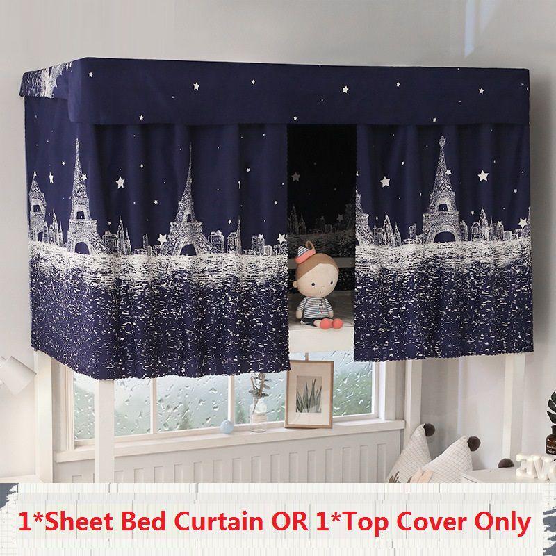 Functional Dormitory Bed Curtain Providing Stylish Mosquito Protection And Blackout Shading