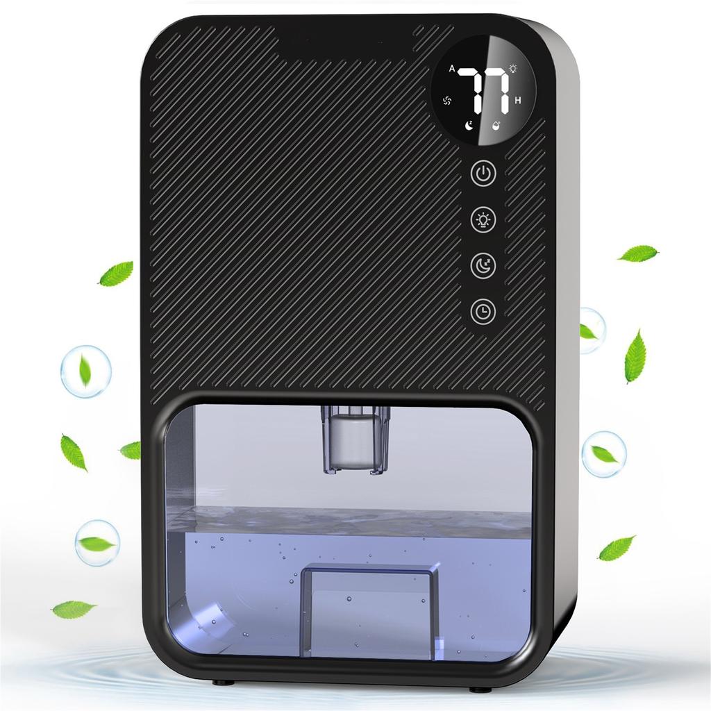 Осушитель воздуха для подвала дома, емкость для воды 3800 мл, светодиодный дисплей, осушитель воздуха, черный, размер комнаты: 20 м²