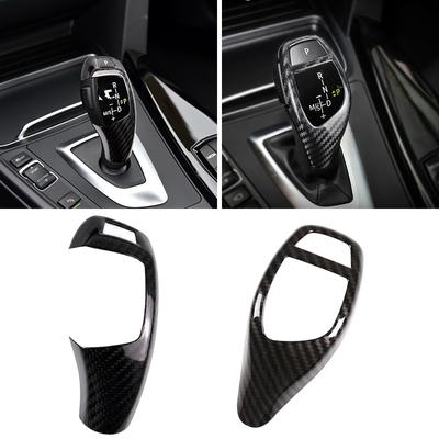 Крышка ручки переключения передач из углеродного волокна для BMW 1 2 3 4 5 6 серии X3 X4 X5 X6 F20 F22 F30 F34 F36 F10 F11 F06 F25 F26 F15 F16
