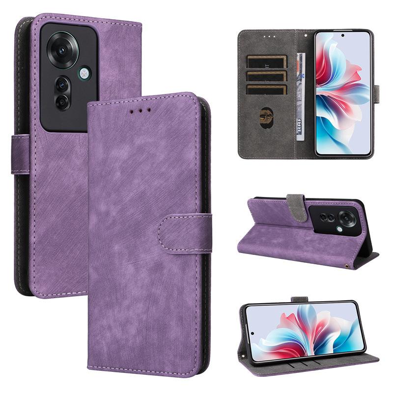 Чехол-книжка для OPPO Reno11 F 5G/Reno 11F 5G из искусственной кожи, полная защита корпуса [блокировка RFID], чехол-кошелек