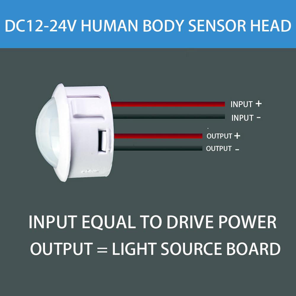 9V-60V 110V-220V LED Sensitive Night Light Home Indoor Outdoor Infrared Light Motion Sensor Detection Automatic Sensor Switch