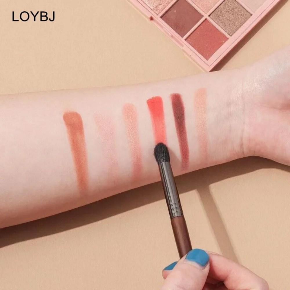 Кисть для теней LOYBJ, растушевка макияжа глаз, пудра для носа, инструмент из козьей шерсти, 2 шт., козья шерсть 7 и 8, 01 козья шерсть 7 и 8