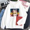 Аниме Demon Slayer Kamado Tanjirou/Nezuko Eyes Hoodies Funny Manga Cartoon Fashion Streets Unisex Oversize Patchwork Sweatshirts