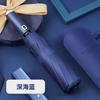 New rotatable flashlight umbrella men's and women's vinyl sunscreen three-fold automatic color scheme handle umbrella for weather and rain