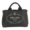 Used Handbag Canapa Canvas NERO Black Casual