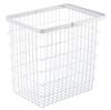 Yamazaki Tower Laundry Wire Basket, Large, White, Approx. W41 X D30 X H39cm, with Handle, 3162