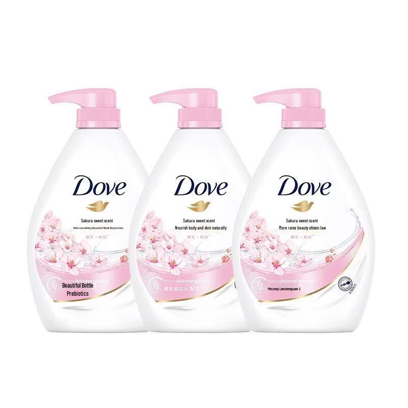 Dove Cherry Blossom Sweet Scent Moisturizing Body Wash 3-Pack