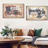Винтажный граммофон, швейная машинка, холст, картины, классические постеры и принты, настенные картины для гостиной, украшения дома