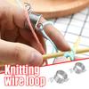 Ring Type Knitting Tools Yarn Spring Guides Wear Thimble Finger Thimble Sewing