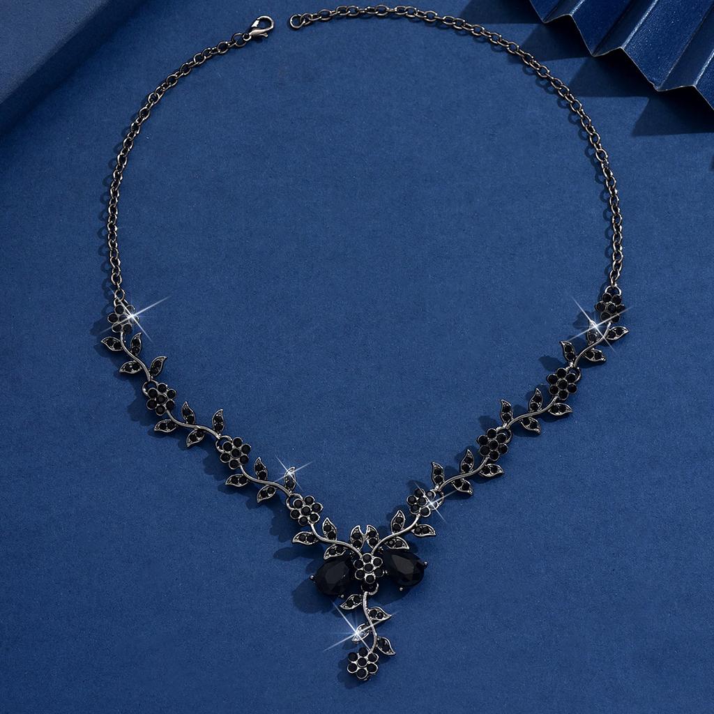 1PC Women's Fashion Trendy Water Drop Leaf Design Necklace Jewelry Suitable for Date, Party, Festival Gifts