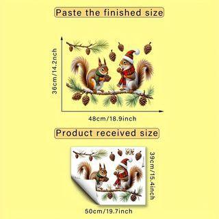 Cartoon Animals Fawn Squirrel Fox Kids Bedroom Living Room Home Landscaping Removable Pvc Self Adhesive