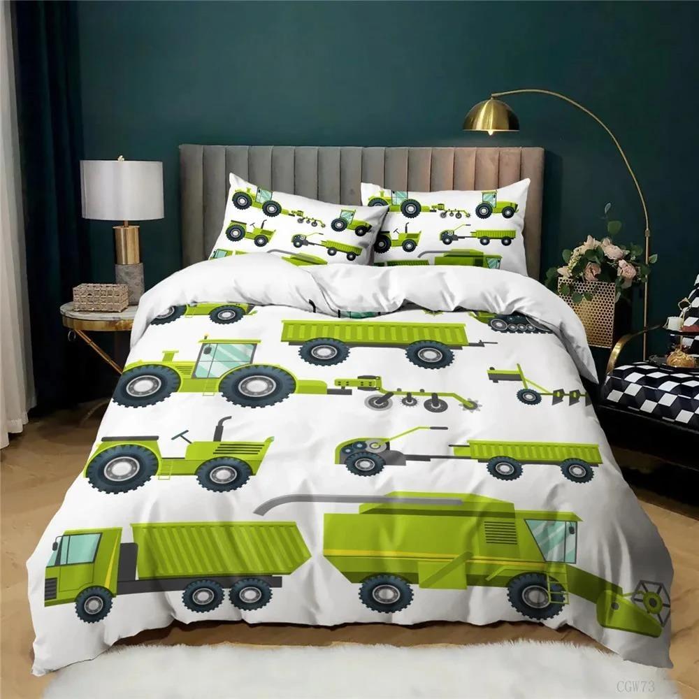 Детский постельный комплект 150x200 Машины, Самолеты, Грузовики Постельное белье Комплекты покрывал Мультяшный Полуторный Двуспальный Домашний Пододеяльник Комплекты постельного белья для мальчика