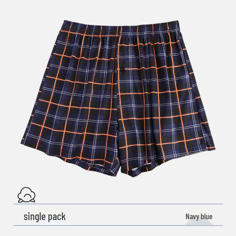 LANGSHA Мужские свободные клетчатые боксеры