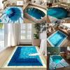 3D Дизайн Разлома Ледника Водная Яма Ковер Бассейн Нескользящий Ковер Мода Спальня Гостиная Сад, Патио, Балкон Напольный Коврик