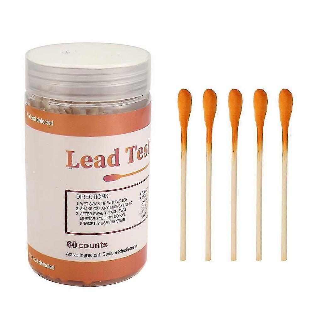 Lead Paint Test Swabs Kit: 60 Pcs Lead Test Kit Swabs, Home Lead Test Kit, Lead Check Swabs, Lead Te less
