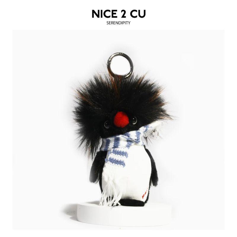 Cute Frizzy Hair Scarf Penguin Fun Backpack Pendant Multiple Styles Doll Keychain Decoration Plaything Animation Periphery Surprise Present
