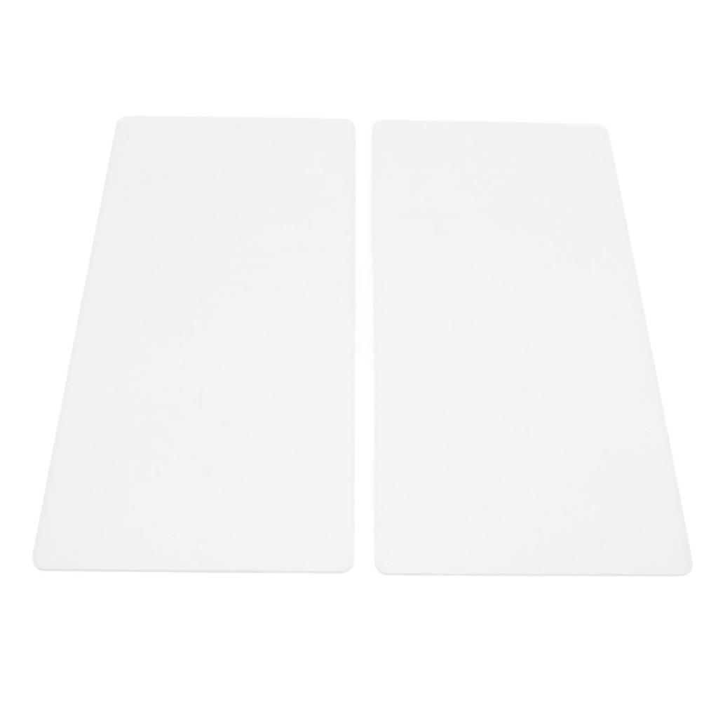 2PCS Embossing Mat Plates 3mm Thick Acrylic Backing Pad for Paper Leather Fabric Crafting Scrapbooking Card Making