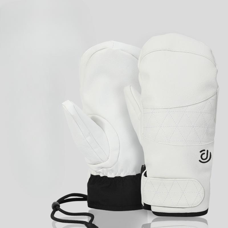 Thick Snowboard Finger Gloves Outdoor Cycling Warm and Cold Proof Fleece Gloves Men's and Women's Waterproof Ski Gloves