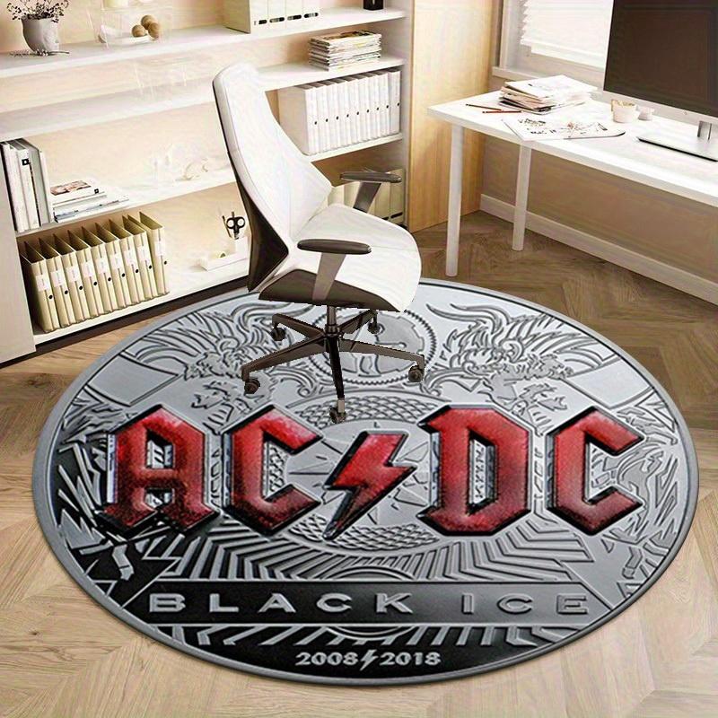 1 шт. AC/DC Черный Лед Ограниченное Издание Круглый Ковер, Уникальный Подарок для Любителей Музыки и Коллекционеров RC2742