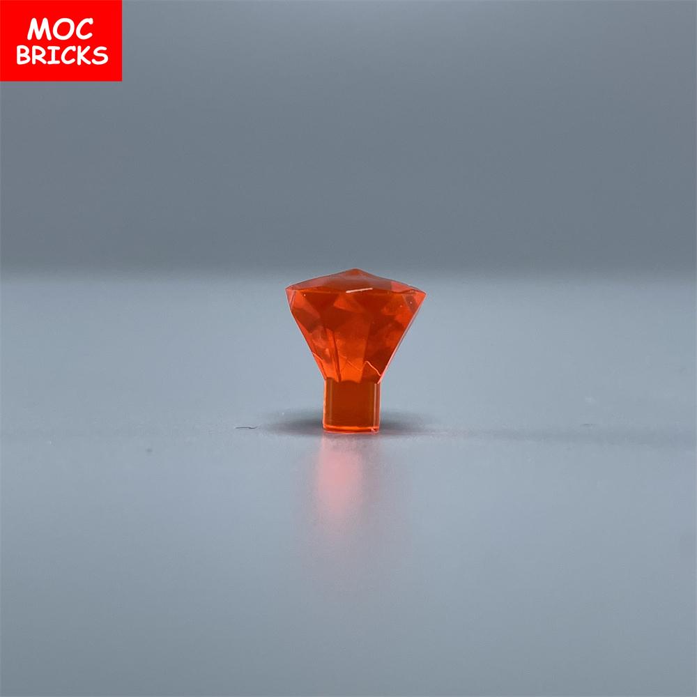 100 шт./лот Кубики MOC Камень 1x1 Камень 24 грани Сокровище Алмаз Камень 28556 30153 Строительные блоки DIY Игрушки Для Детских Подарков