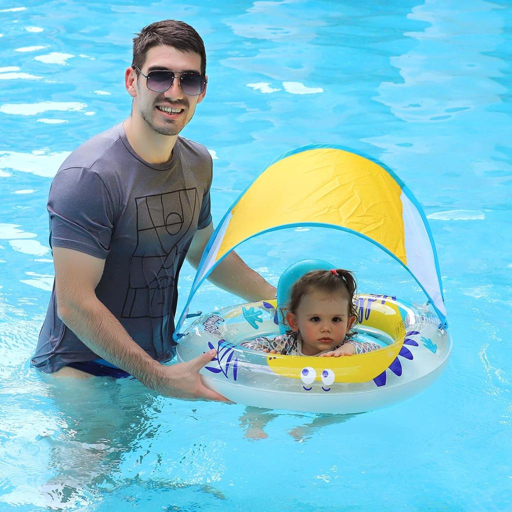 Inflatable Baby Swim Ring for Toddlers 6-36 Months