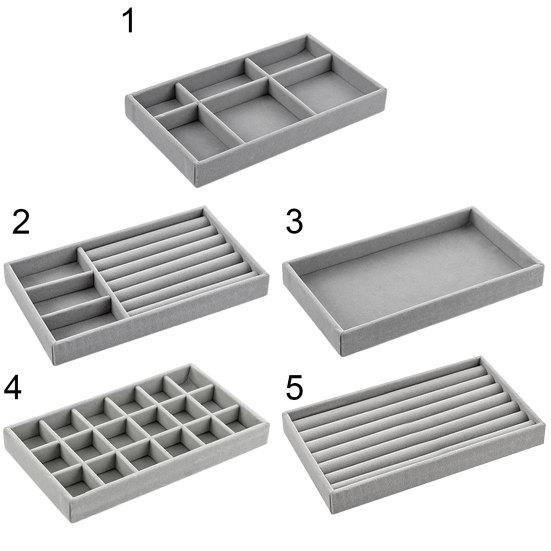 Кейс для хранения Multi-Grid Прочная фланель Полезные женские Multi-Grid Фланелевые украшения Контейнер для дома