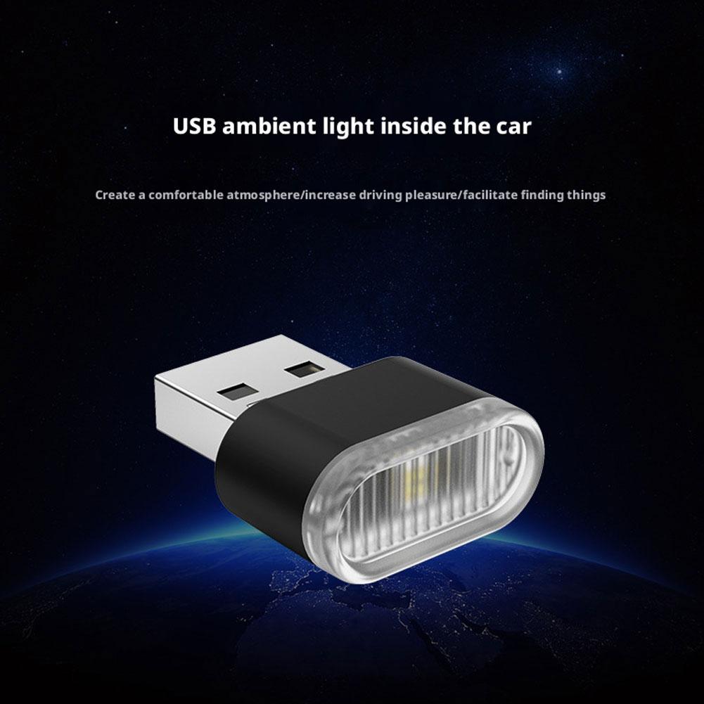 Мини USB Автомобильный Свет Цветные Ночные Осветители Салонная Лампа Декоративная Атмосфера Интерьер Светодиодный J9Z7