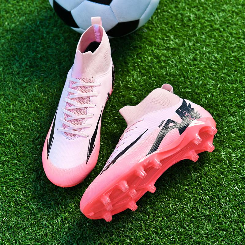 High Quality Professional Fast Grass Soccer Shoes Mens Football Field Boots TF/AG Ultralight Training Studded Football Boots