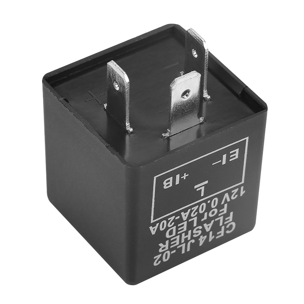 CF14 JL-02 3-контактный светодиодный мигающий реле-прерыватель для указателей поворота, устранение гипермигания, 12 В