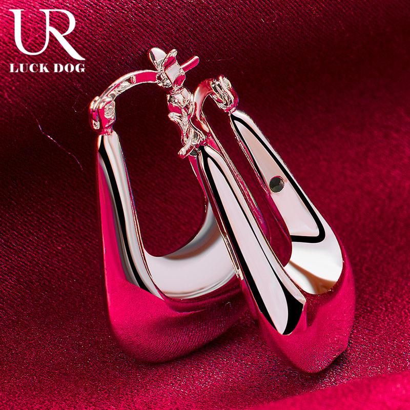 925 Sterling Silver Beautiful Piercing Earrings Fashionable Wedding Jewelry