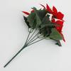 1/3pcs Plastic Plants Christmas Artifical Flowers with 5 Forks Reusable Simulated Flowers Bouquet Creative Christmas Ornaments