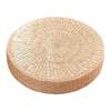 Tatami Cushion Natural Straw Hand Woven Meditation Japanese-style Household Padded Round Pouf for Garden