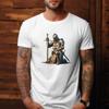 English Christian Crusader Knight Of The Realm Tshirt Warrior Swordsman Tee Top