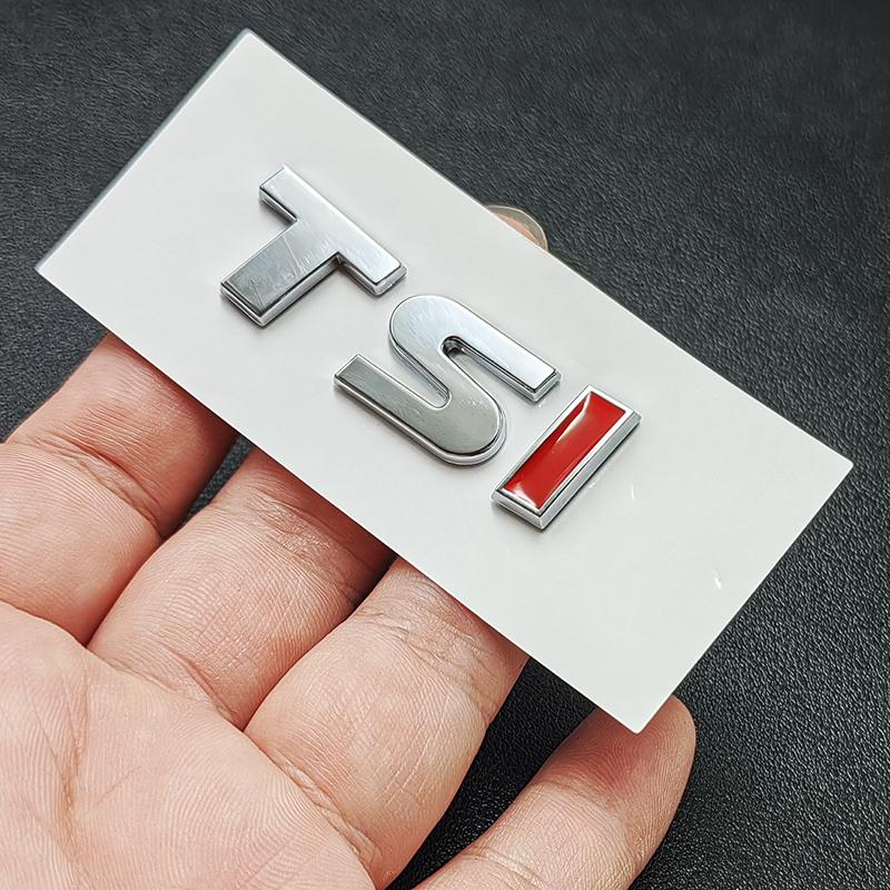 3D ABS TSI Эмблема Логотипа Автомобиля Наклейка Значок Багажника Автомобиля