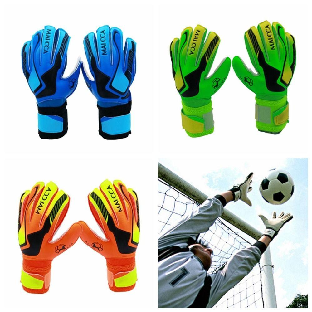 1 Pair Wear-Resistant Game Goalkeeper Gloves Kids Football Goalie Gloves  Outdoor Sports